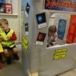 Queen's House pupils all aboard the spaceship