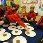 Children at Queen's House take part in a maths investigation morning