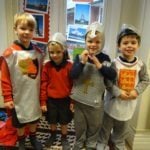 Reception children took The Magic Carpet back in time