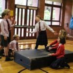 Year 6 Drama at The Abbey: The Nativity Story in a series of freeze-frames