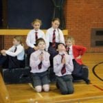 Year 6 Drama at The Abbey: The Nativity Story in a series of freeze-frames