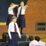 Year 6 Drama at The Abbey: The Nativity Story in a series of freeze-frames