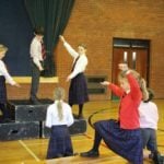 Year 6 Drama at The Abbey: The Nativity Story in a series of freeze-frames