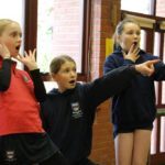 Year 6 Drama at The Abbey: The Nativity Story in a series of freeze-frames