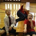 Year 6 Drama at The Abbey: The Nativity Story in a series of freeze-frames