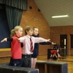 Year 6 Drama at The Abbey: The Nativity Story in a series of freeze-frames