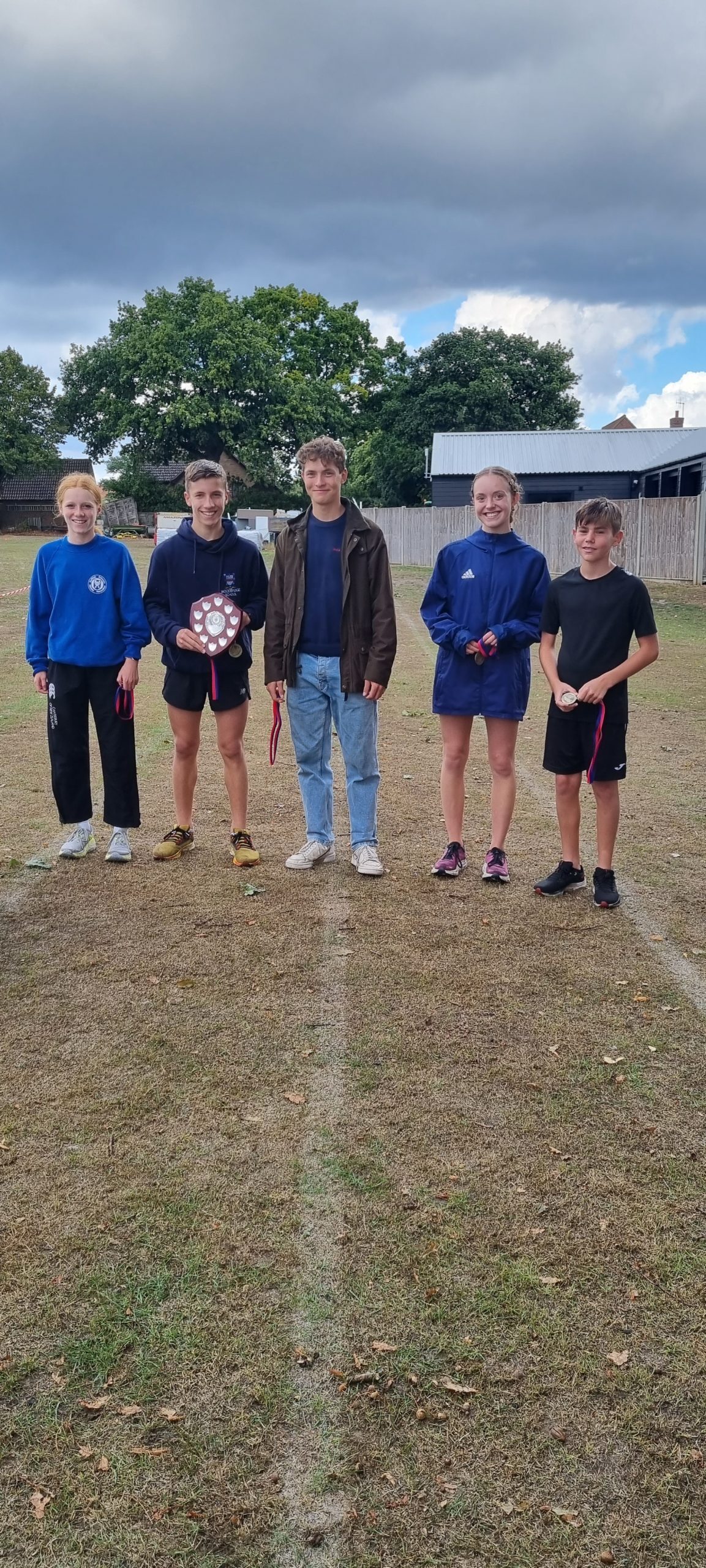 Students v Staff and Parent Cross Country Relay Woodbridge School