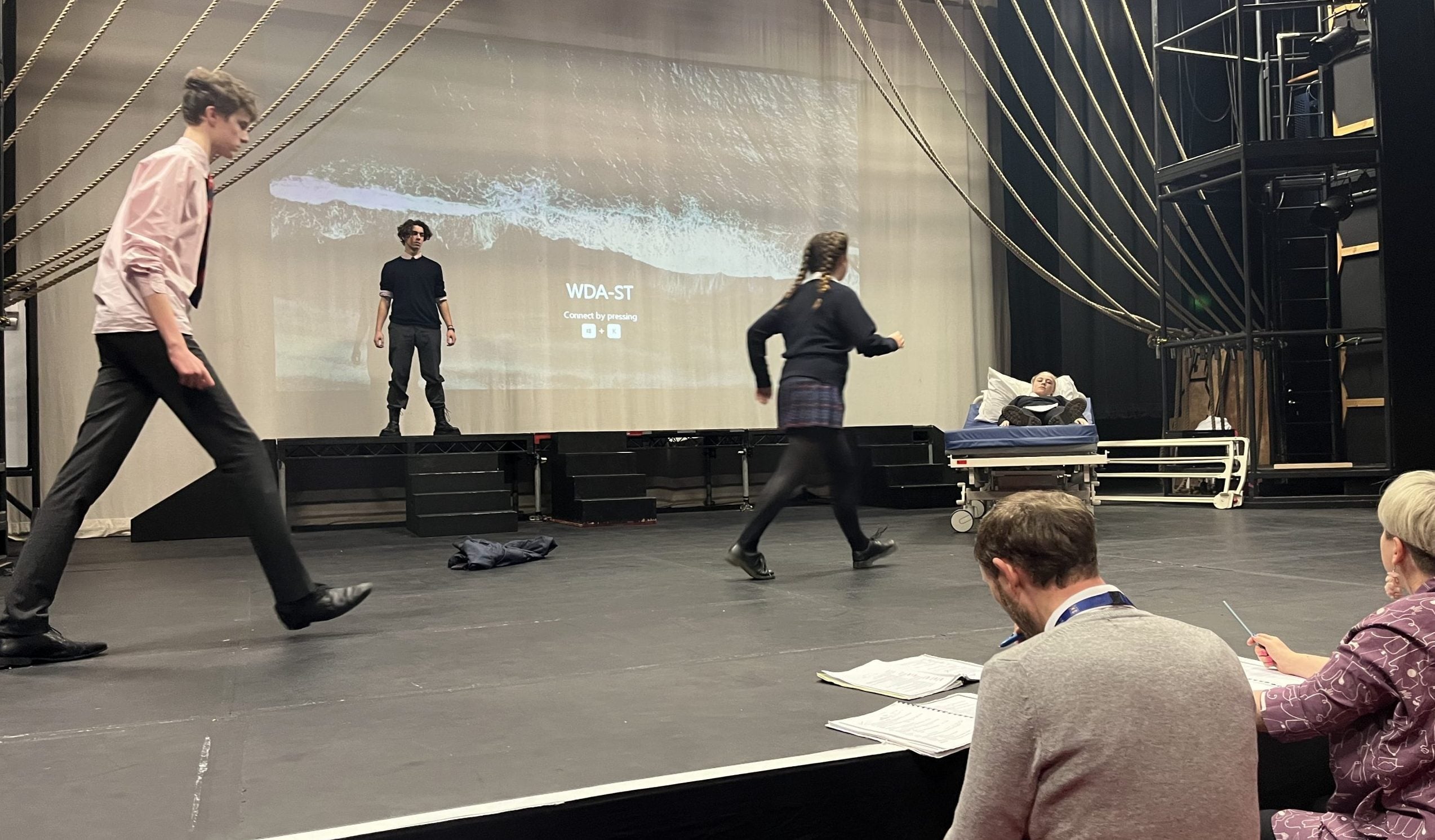 Rehearsals Continue for 'A Monster Calls' - Woodbridge School