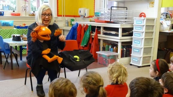 Circle time with Eileen and Biscuit