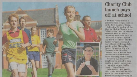 Charity Club launch pays off at school