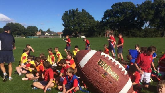 Suffolk American Football Association Comes To Visit Woodbridge School